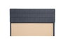 Hanah Home Cabecero Motya 120 - Anthracite, 120cm alto x 97cm ancho, Tapizado Tela Esponja, Tablero Partículas